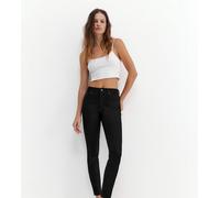 Pull&Bear Tall - Jeans skinny a vita alta nero mélange 36