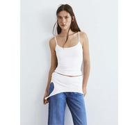 Pull&Bear - Top bianco con spalline sottili XS
