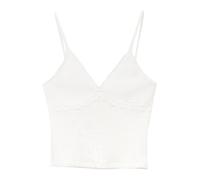 Pull&Bear Top bianco Donna Pull&Bear S