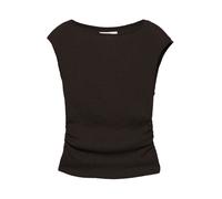 Pull&Bear - Top in crêpe marrone S