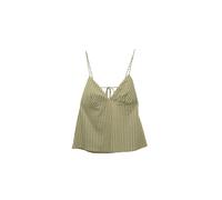 Pull&Bear Top oliva / bianco Donna Pull&Bear XS oliva / bianco