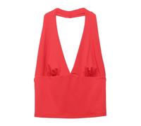 Pull&Bear Top rosso sangue Donna Pull&Bear L