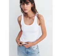 Pull&Bear - Top senza maniche basic bianco M