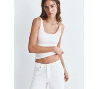 Pull&Bear - Top senza maniche in modal bianco XS
