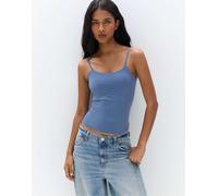 Pull&Bear - Top senza maniche in poliammide blu M