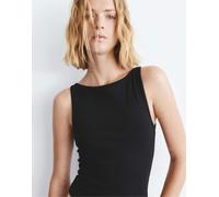Pull&Bear - Top senza maniche nero con scollo a barchetta S