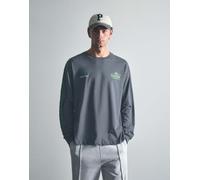 Pull&Bear Toyota Celica T-shirt a maniche lunghe in antracite scuro-Grigio M