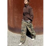 Pull&Bear - Trench corto marrone con cintura L