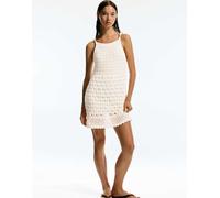 Pull&Bear - Vestito corto beige all'uncinetto con perline-Neutro XS