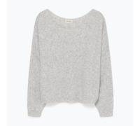 Pull collo a barchetta in maglia grossa DAMSVILLE Grigio M/L Tinta unita