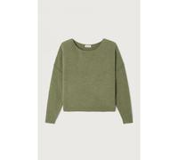 Pull collo a barchetta in maglia grossa DAMSVILLE Verde XS/S Tinta unita