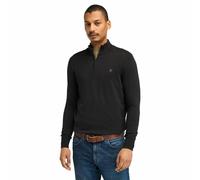 Pull collo con cerniera in cotone regular Grigio S Tinta unita