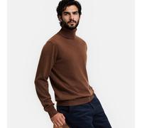 Pull collo dolcevita in cachemire Marrone XXL Tinta unita
