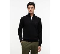 Pull con colletto a mezza zip Nero S Tinta unita