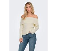 Pull con spalle scoperte Beige XL Tinta unita