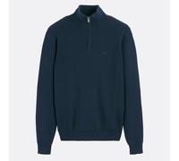Pull con zip a collo alto Blu S Tinta unita