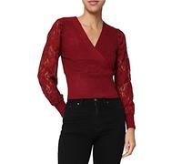 Pull côtelé à manches longues et col en V pour femme, nouveauté 98702