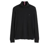 Pull dolcevita in cotone pima e cachemire Nero 3XL Tinta unita