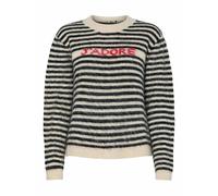 Pull girocollo a maniche lunghe a righe Nero S A righe