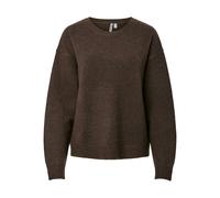 Pull girocollo a maniche lunghe Marrone XS Tinta unita