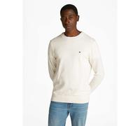 Pull girocollo con bandiera ricamata Beige XXL Tinta unita