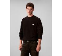 Calvin Klein Jeans - Ls Ez Cotton Waffle Nero - Abbigliamento XL Nero