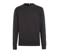 Pull girocollo in cotone pima e cachemire Grigio L Tinta unita