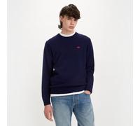 Pull girocollo in lana A4320 Blu S Tinta unita