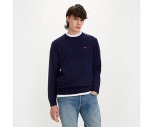 Pull girocollo in lana A4320 Blu S Tinta unita