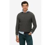 Pull girocollo texturé Grigio L Tinta unita