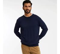 Pull in lana merino Signature, BASTIEN Blu 3XL Tinta unita