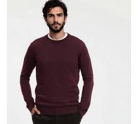 Pull in lana merino Signature, BASTIEN Rosso XL Tinta unita