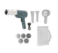 Pull Machine, macchina di pasta elettrica realizzata in acciaio inossidabile 304 con funzionamento automatico, compatto portatile, per pasta fresca a casa (Verde)