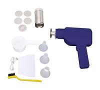 Pull Machine, macchina di pasta elettrica realizzata in acciaio inossidabile 304 con funzionamento automatico, compatto portatile, per pasta fresca a casa (Blu)
