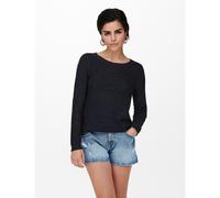 Pull maglia fine collo a barchetta Blu S Tinta unita