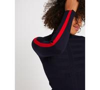 Pull maglia fine collo a dolcevita maniche lunghe Blu M Tinta unita
