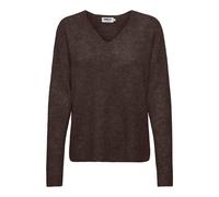 Pull morbido in maglia Marrone XS Tinta unita