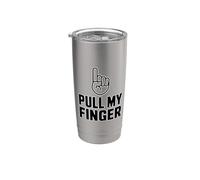 Pull My Finger Bicchiere termico in acciaio inox doppia parete