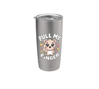 Pull My Finger Bicchiere termico in acciaio inox doppia parete