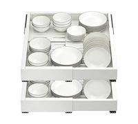 Pull Out Cabinet Drawer,Telescopic Dish Holder | Cabinet Slide Out Shelves - for Home Pantry Laundry Apartment Dorm Corner Desk Dresser