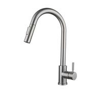 Pull Out Kitchen Faucet - Rubinetto per acqua a 2 vie, con manico singolo, 360, rotazione, Hot Cold Water Tap Kitchen Mixed Sink Tap (Brushing, Style13)