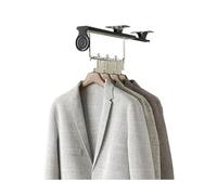 Pull Out Pants Rack,Aluminum Telescopic Closet Organizer,Trouser Hanger Slide Rail,for Trousers Clothes Towel Scarf,Can Support 10kg/22 Lbs(45cm/17.7in)