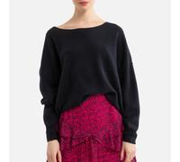 Pull scollo a barchetta in fine maglia DAMSVILLE Nero M/L Tinta unita