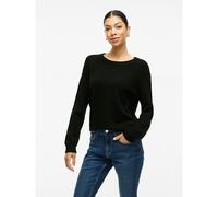 Pull scollo rotondo in maglia fine Nero L Tinta unita