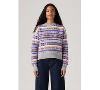 Pull scollo rotondo jacquard Grigio XS Etnico