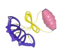 Pull Shuttle Ball Game - Jumbo Speed Zipping per tiro | Giocattolo sportivo per esterni a doppio giocatore, divertimento Attività di famiglia interattiva per bambini, adolescenti e adulti nel cortile,