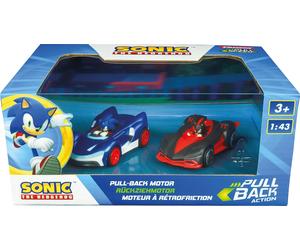 Pull & SPEED 15813023 Sonic the Hedgehog Sonic vs Shadow Twinpack