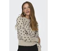JDY Pullover 'JDYSigrid' grigio / nero, Taglia L