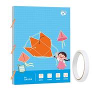 Pull String 3D Geometry Book per bambini | Gioco di pensiero spaziale con solidi 9/12/15 | Giocattolo di apprendimento matematico pratico per homeschool e classe Età 5-12 anni in età prescolare