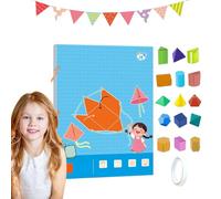 Pull String 3D Geometry Learning Book, 3D Geometry Learning Book with Safe Braided Rope Design, Teach Volume & Surface Area Formulas, Pull-String Model Books with Solids Geometric Models (15-Model)